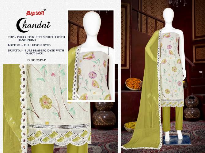Chandni 2639 By Bipson Printed Georgette Dress Material Wholesale Price In Surat
